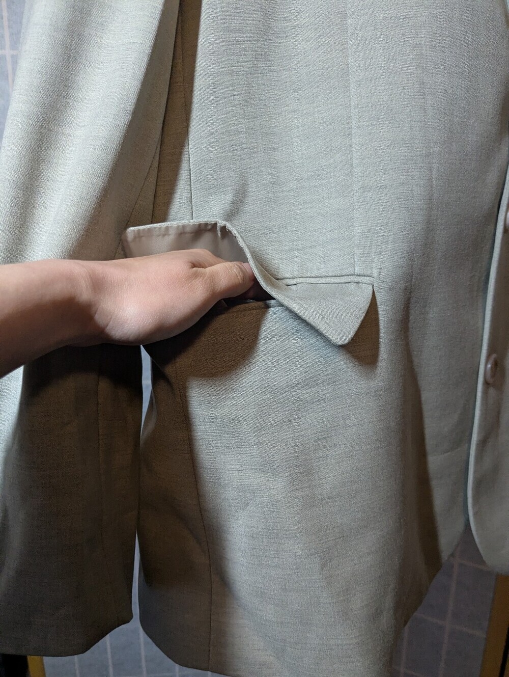 Frankie Shop Blazer Oversized Light Grey XS Small Gelso - Picture 13 of 14